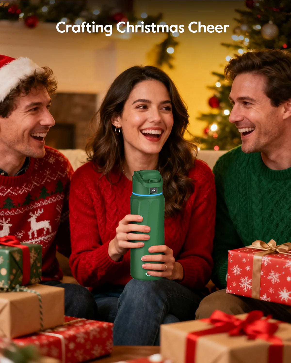 Waterh Boost Smart Water Bottle: 32 Oz Hydration Tracker with APP & Insulation